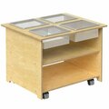 Whitney Brothers Whitney Bros WB1775 Table w/ Trays & Lids - 27'' x 33'' x 24.5'' less than 9461775